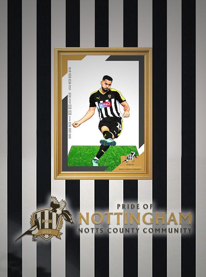 Kane Hemmings 18/19 Notts County Pride of Nottingham print