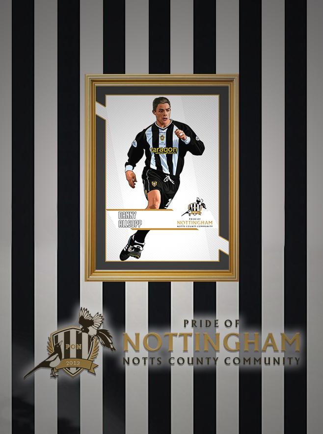 Danny Allsopp Pride of Nottingham Alumni print
