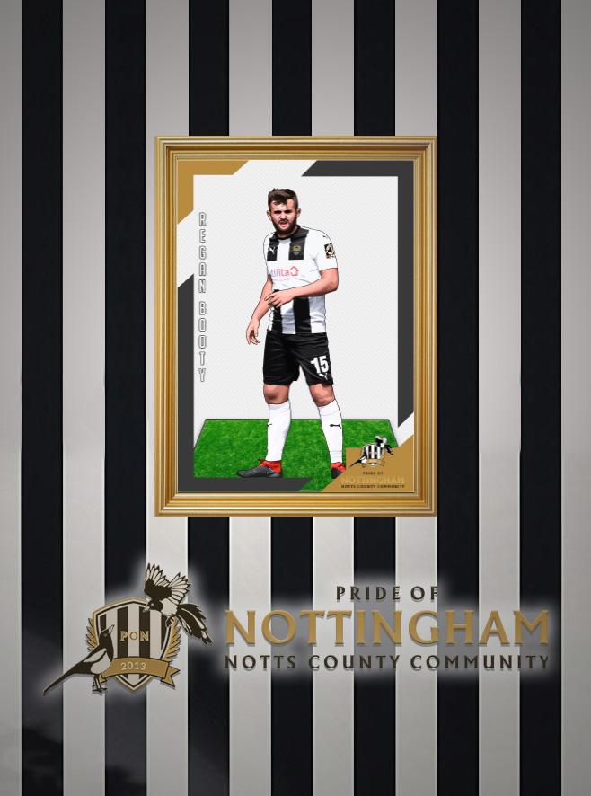 Regan Booty 19/20 Notts County Pride of Nottingham print