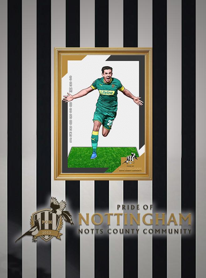 Sam Osborne 19/20 Notts County Pride of Nottingham print