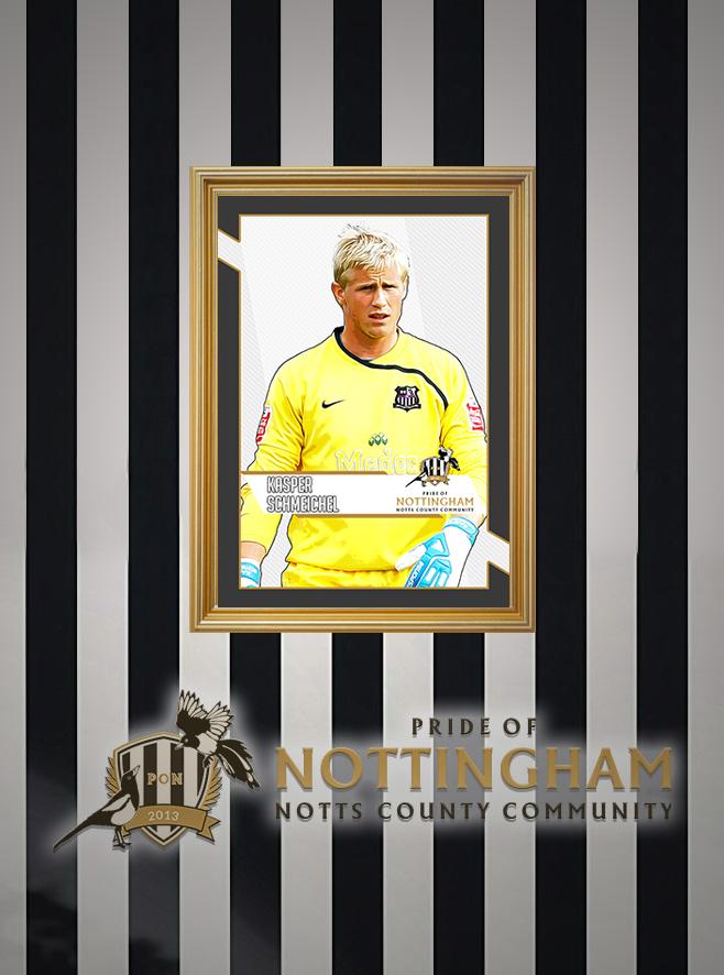 Kasper Schmeichel Pride of Nottingham Alumni print