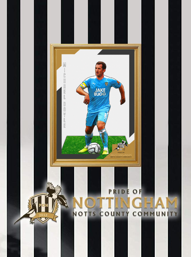 Michael Doyle 20/21 Notts County Pride of Nottingham print